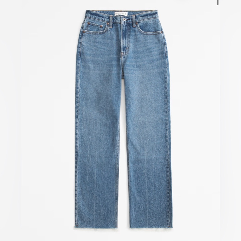 Abercrombie High Rise Vintage Straight Jean (28XS)